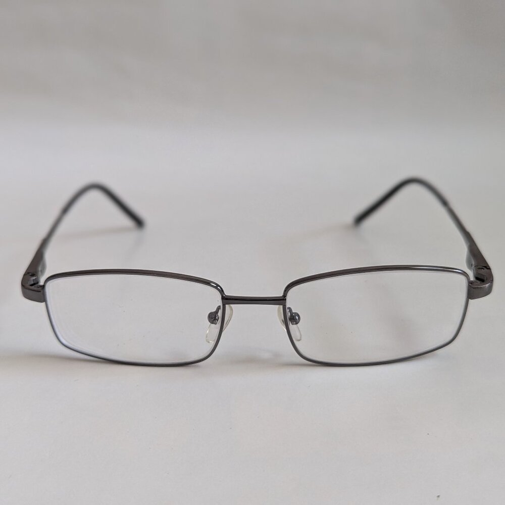 Rectangle Metal Optical Frame Only (Silver)